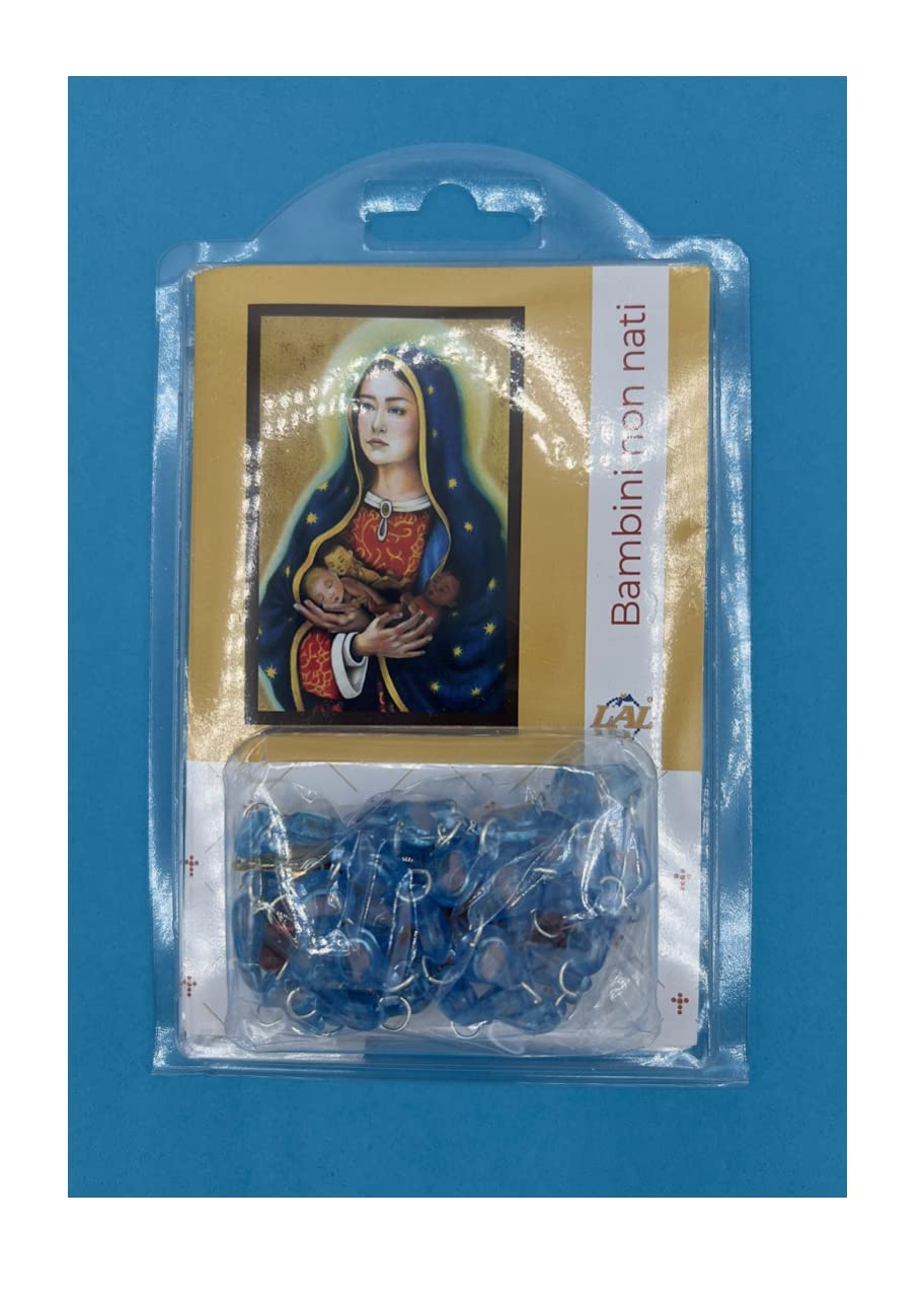 Generico Rosenkranz für ungeborene Kinder, Körner 13 x 10 mm.