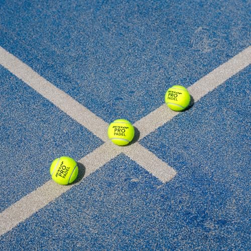 DUNLOP Pro Padel – Padel Bälle für Wettkämpfe und Turniere (1x3er Dose)