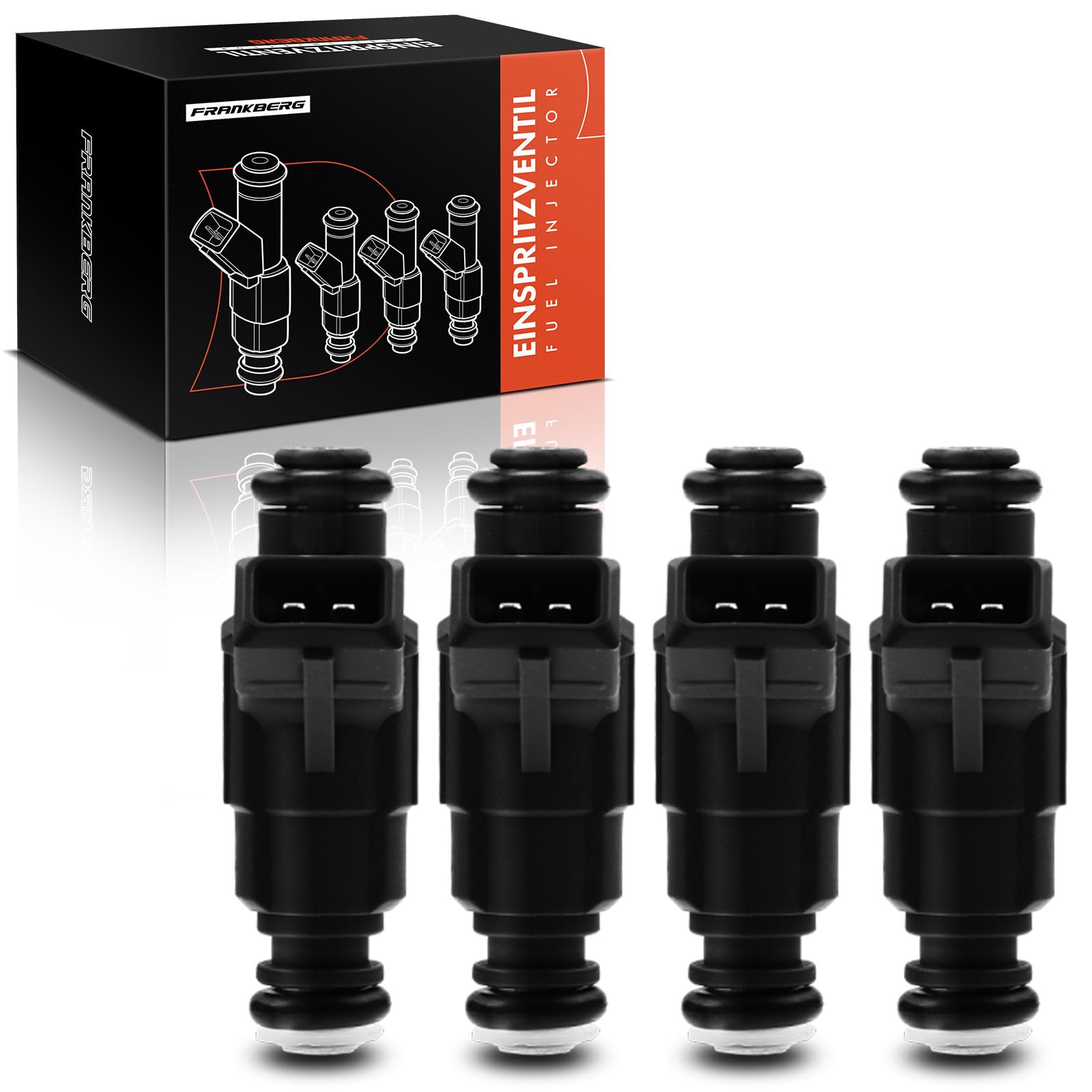 Frankberg 4 injecteurs de carburant 0280156063 | Compatible avec: Léon 1M1, A3 8L1, TT 8N3, TT R.o.a.d.s.t.e.r 8N9