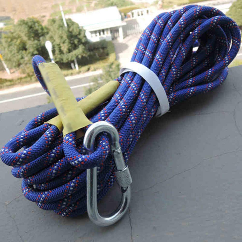 Cuerda de Nailon de Alta Resistencia, Cuerda electrostática Nylon poliéster 10,5mm Azul (10-50 Metros)