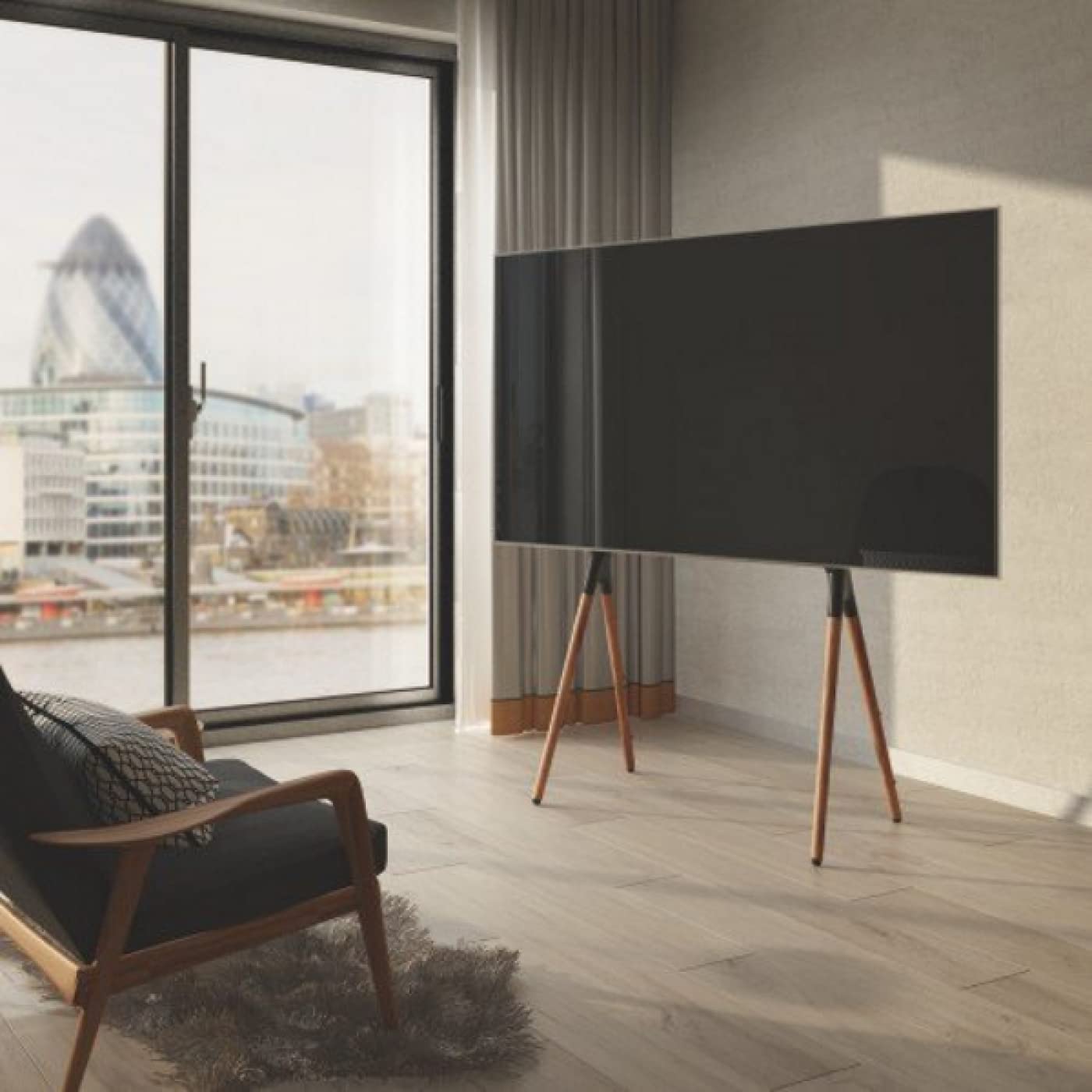 Support TV, Support écran télévision, forme chevalet - jusqu'à 70 pouces