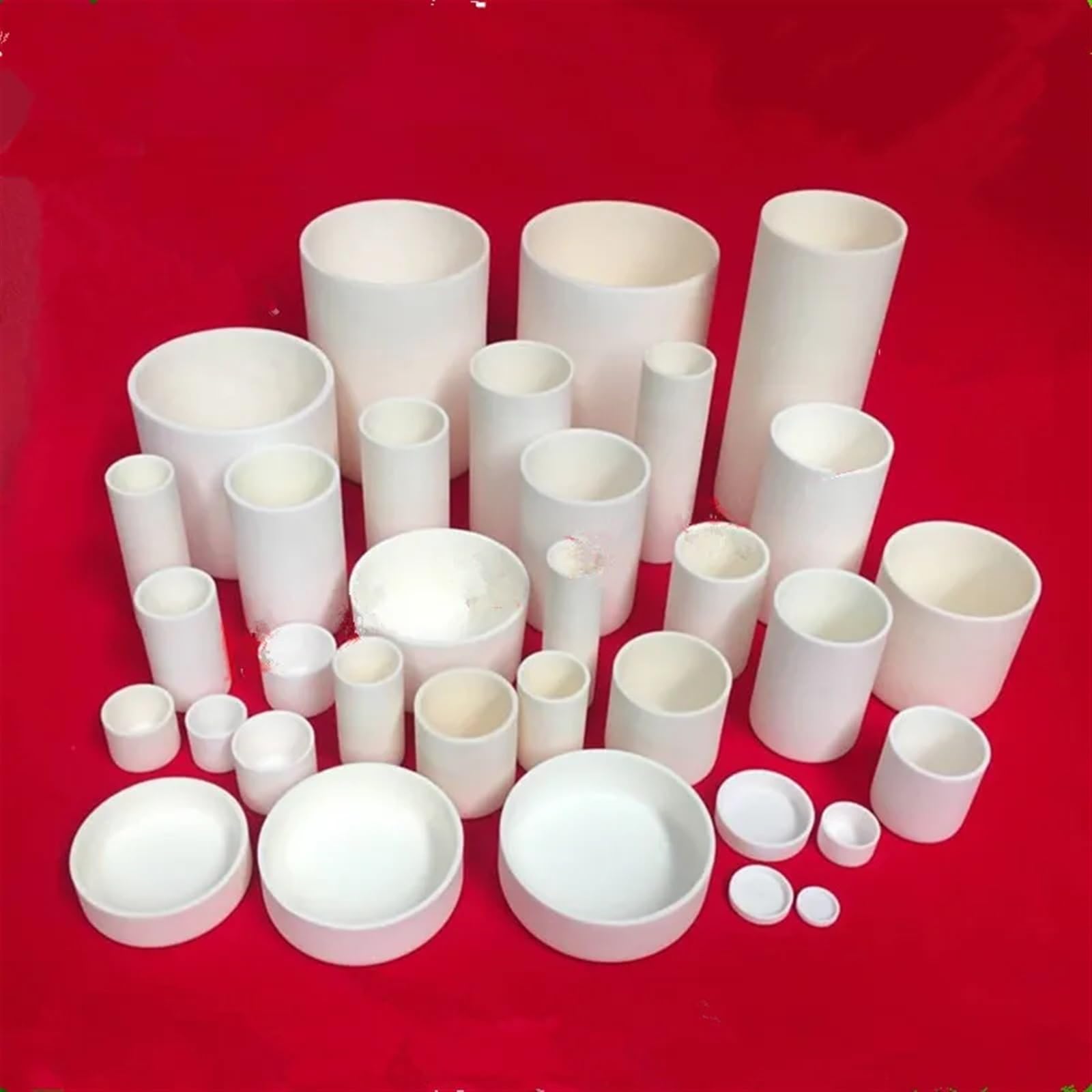 Crisol de sinterización/crisol de corindón cilíndrico/crisol de alúmina al 99%(400ml 66x150mm)
