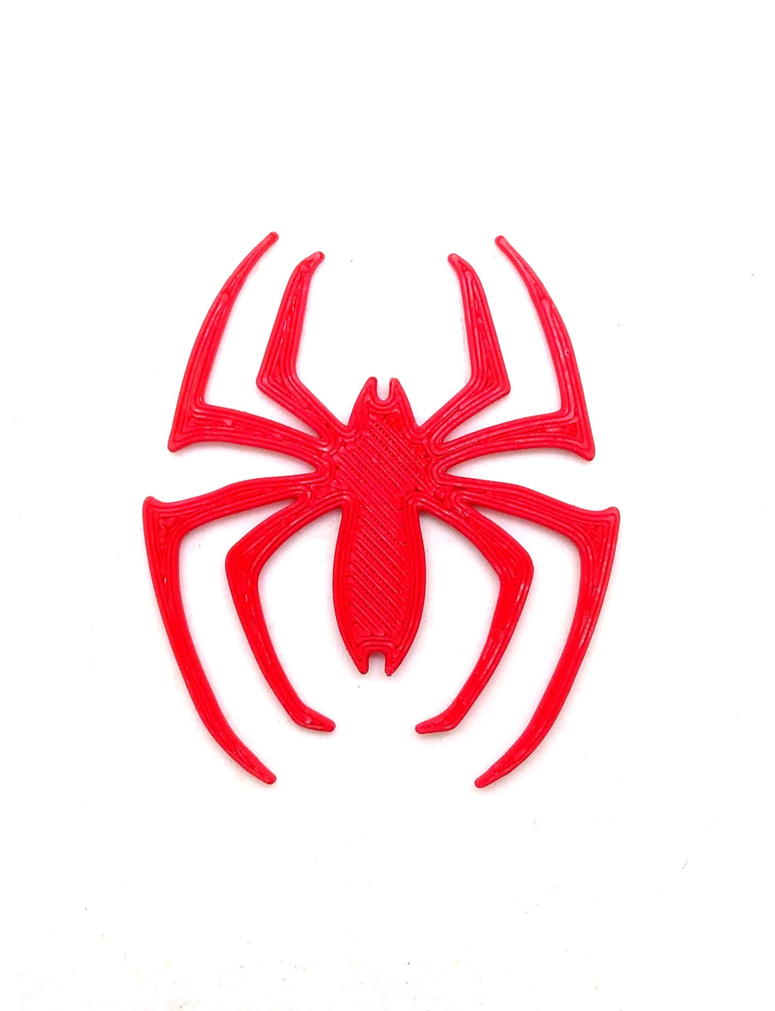 CERO ® 3D Printed Creative Spider Emblem Car Bike Logo (Red PLA Plastic)