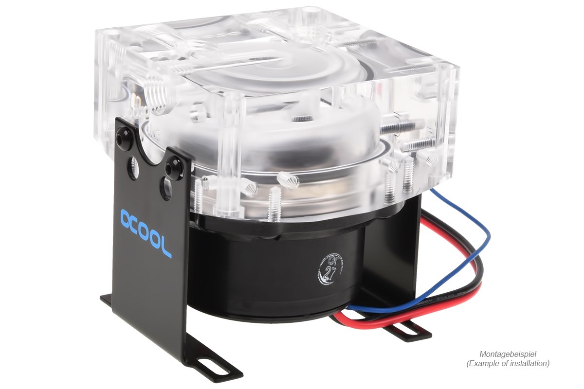 Alphacool Eisdecke D5 Pump Top V.3, Plexi (Acrylic), Pump Not Included