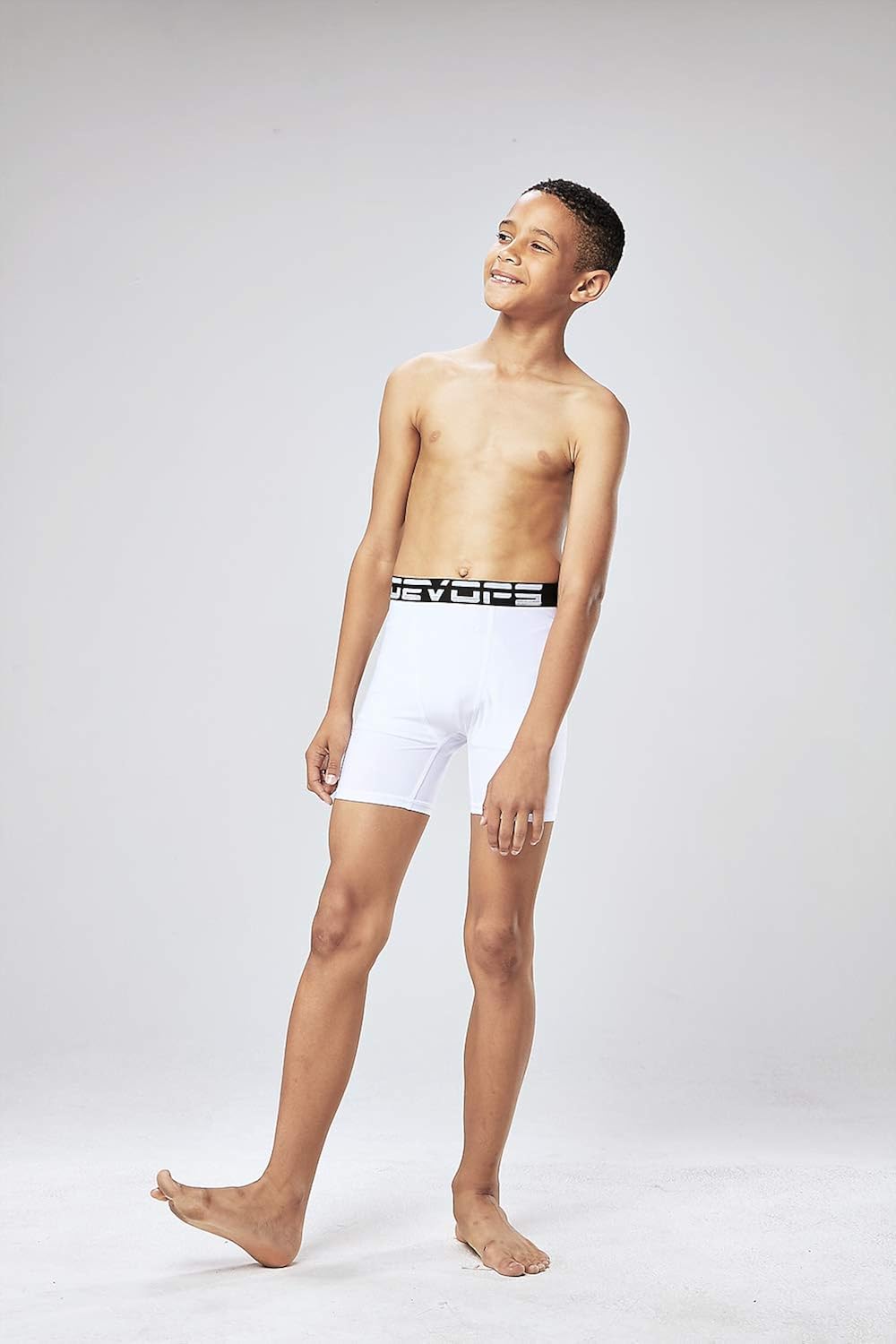 DEVOPS Boys Performance Active Boxer Briefs Underwear Shorts (3-Pack): Clothing