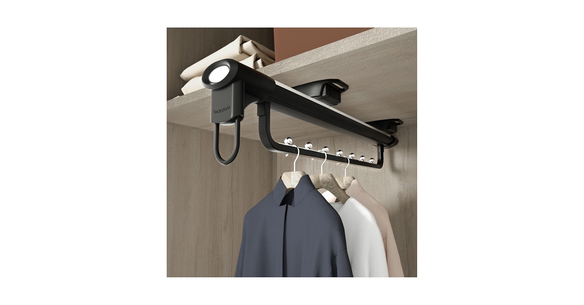 Amazon｜ハンガーを吊るすための拡張可能な引き出し式