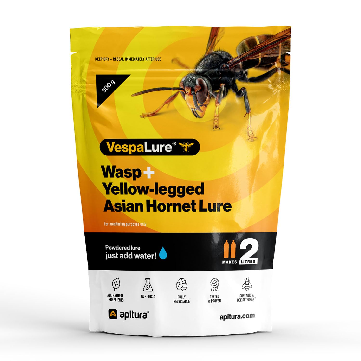 VespaLure® Wasp & Asian Hornet Lure - 3 Pack Value Bundle | Makes 6 Litres | Just Add Water