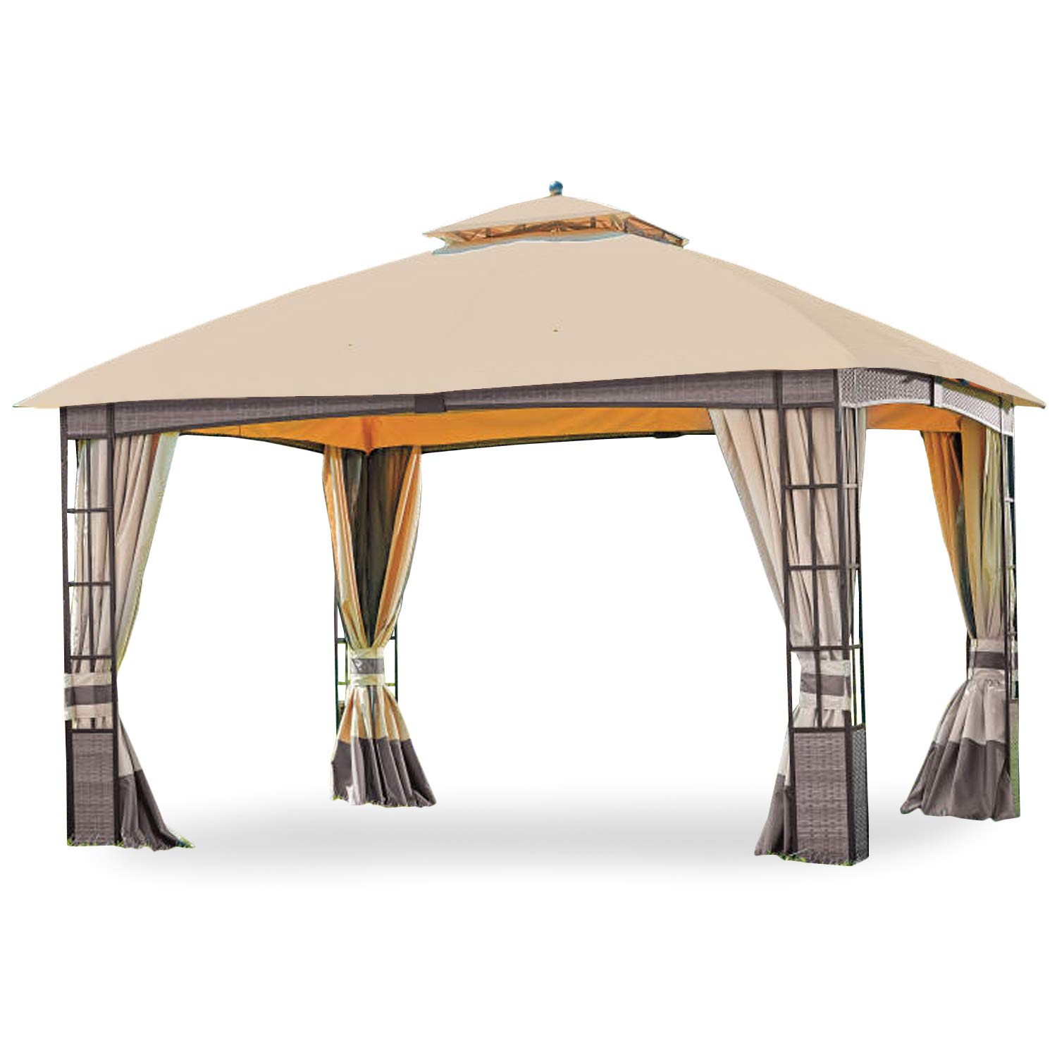 Garden Winds Ersatzdach Für Lakewood Pavillon - RipLock 350 In Beige, Wasserabweisend & Feuerhemmend