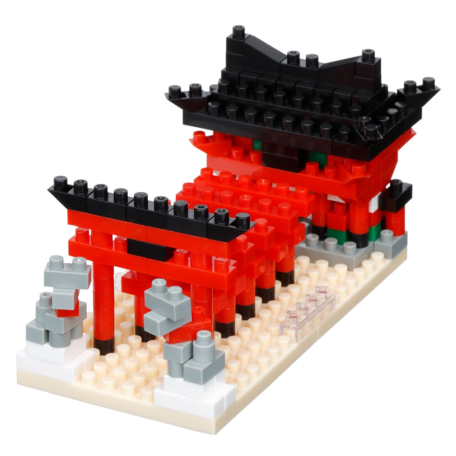 Nanoblock Inari Shrine NBC-397 Kawada Torii Gate Fox Micro Block 240pcs Japan