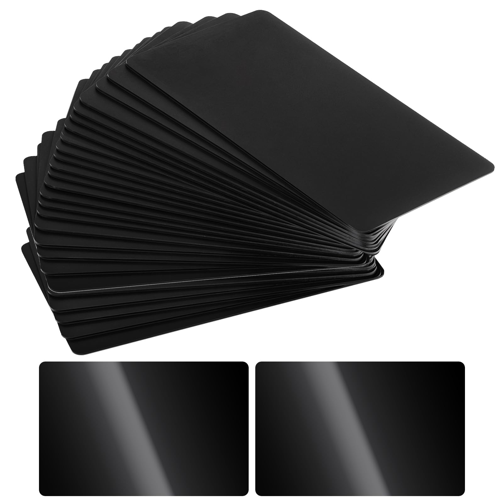 Photo 1 of 100 Pcs Black NFC Cards Rewritable Ntag 215 Blank PVC Card Programmable NFC