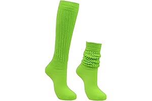 Slouchy Light Green Socks for Women