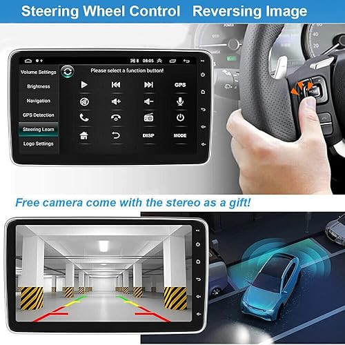 Miniatura 6 de EWLSAC Android 11.0 - Estéreo de coche doble DIN con CarPlay y Android Auto para Honda Accord 2008-2013, pantalla táctil HD de 10 pulgadas en el