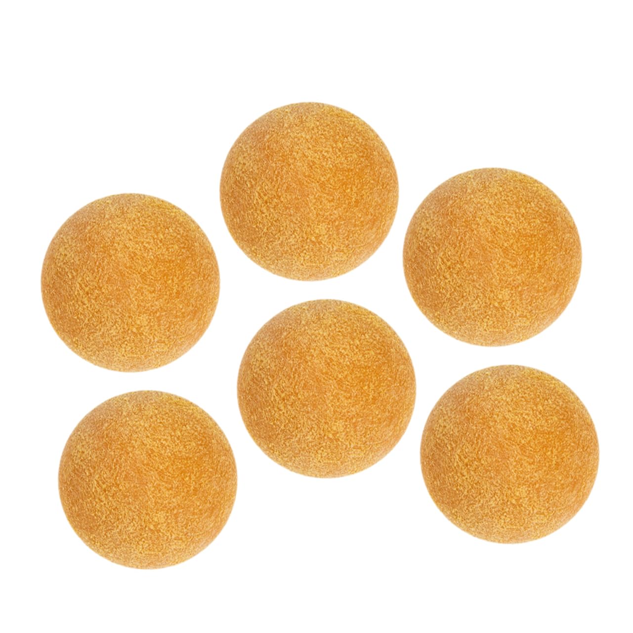 Toyvian 6pcs Foosball Balls for Table Soccer Game Replacement Balls for Family Entertainment Lightweight and Portable Indoor Fun for Rooms