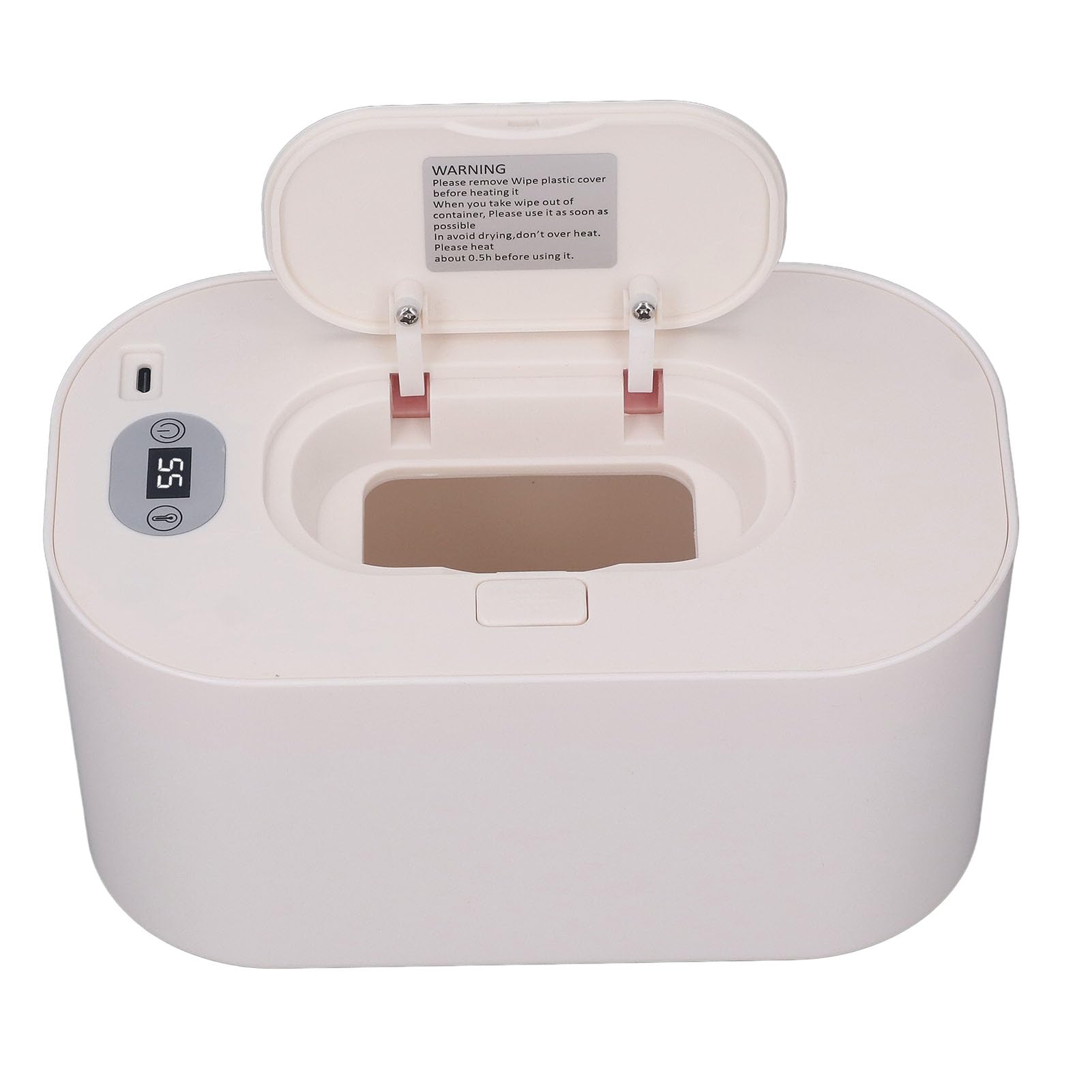 Effrayage de bébé plus chaud, chauffage à température constante distributeur de lingette humide chauffage portable alimenté par USB pour les nouveau-nés du matériau en