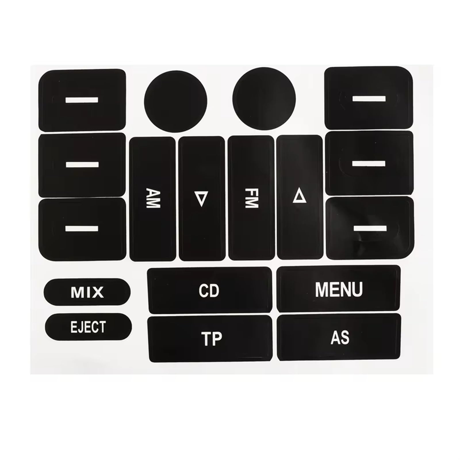 Dash Button Sticker Compatible with Golf for MK5 for Passat Auto for Radio Button Repair Sticker Car Stying Decals Air Conditioning Panel Button