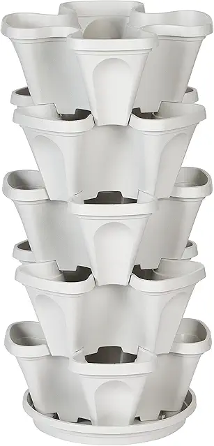 Mr. Stacky 5 Tier Stackable Strawberry, Herb, Flower,...