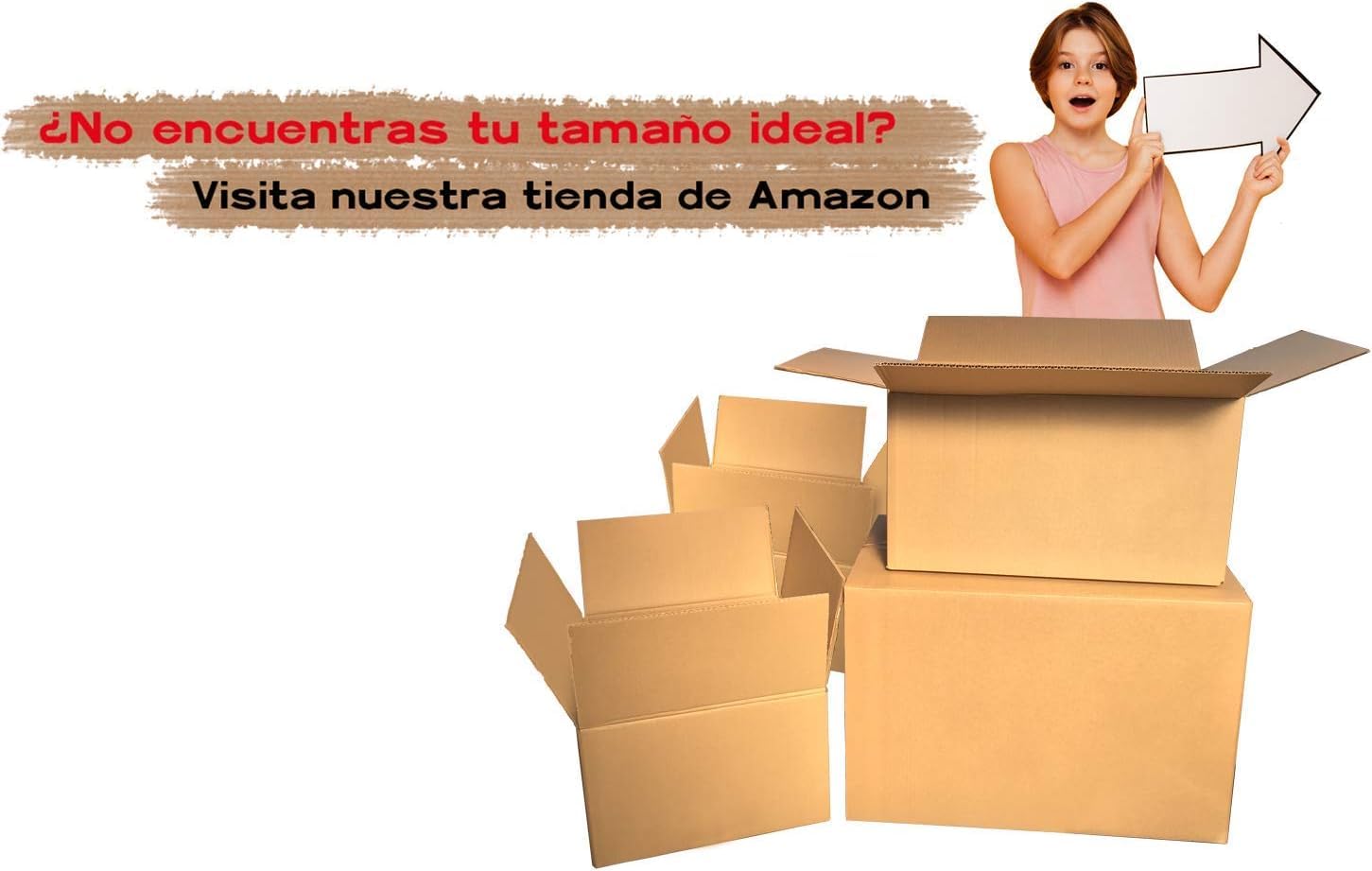 Pack de 20 Cajas de Cartón de Canal Simple 65 x 55 x 61 cm Color Marrón Mudanza y Almacenaje Fabricadas en España