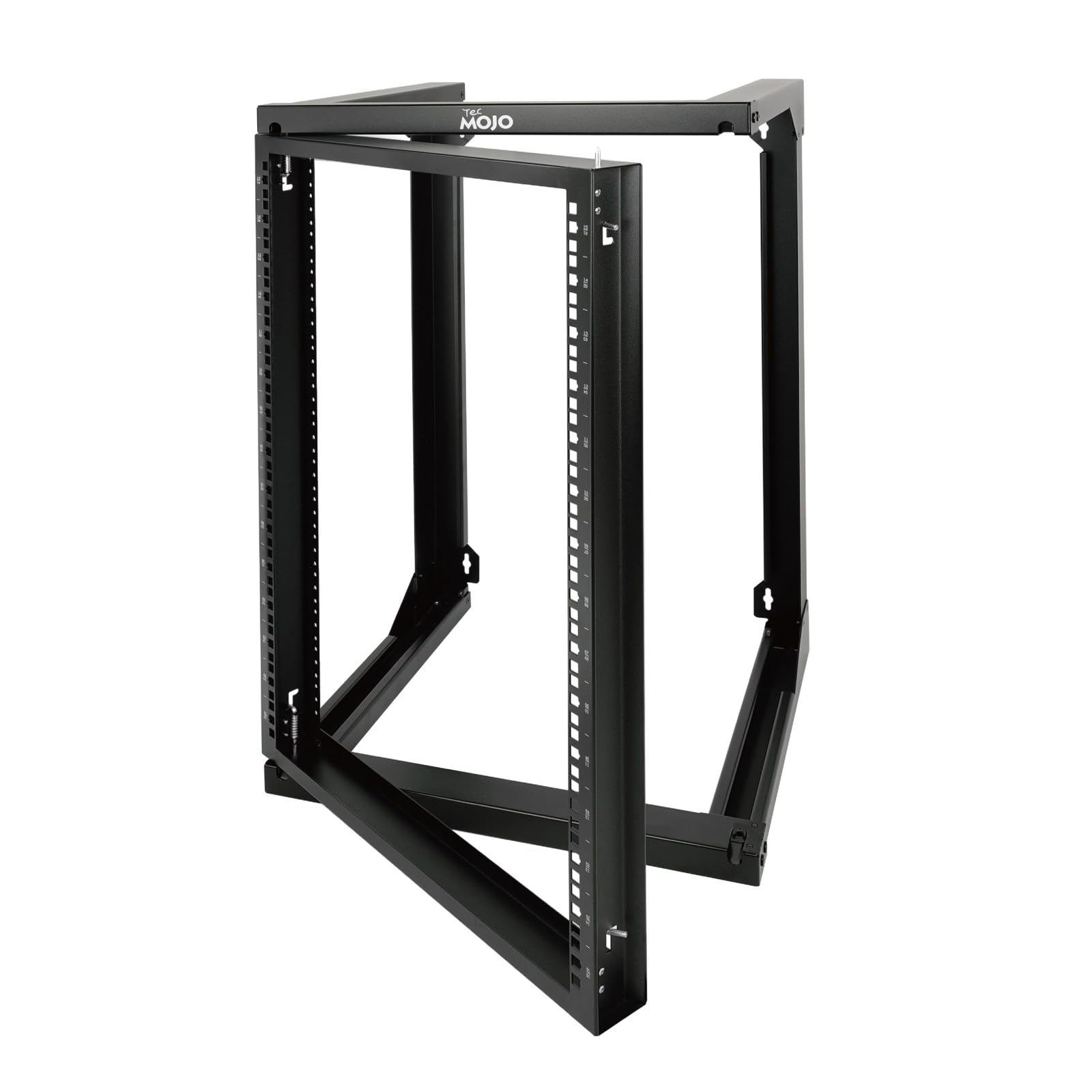 Tecmojo 15U Server Rack with Swing Gate, 15U Rack for 19inch Computer/AV/Data/IT/Media Equipment, Wall Mount Server Rack with 18inch Depth, Square&