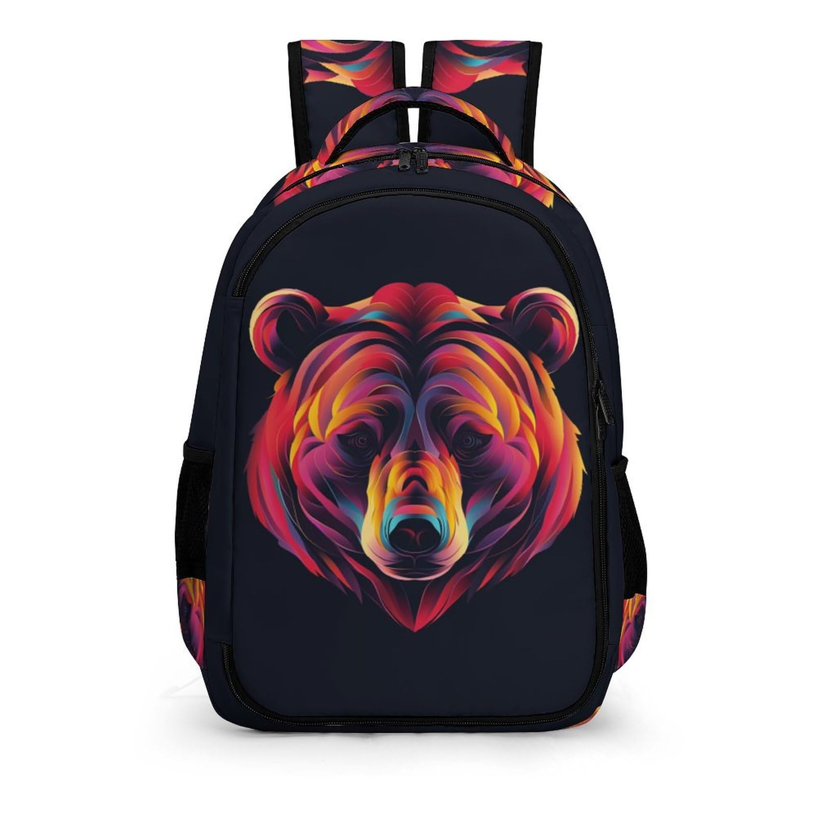 Tpisli Girls Style-16 School Backpack For Kids Primary School Bags Students Rucksacks Brown Bear Bookbag Animal Bear Print Teenagers Daypack Casual Travel Laptop Satchel For Age 5-12 Years