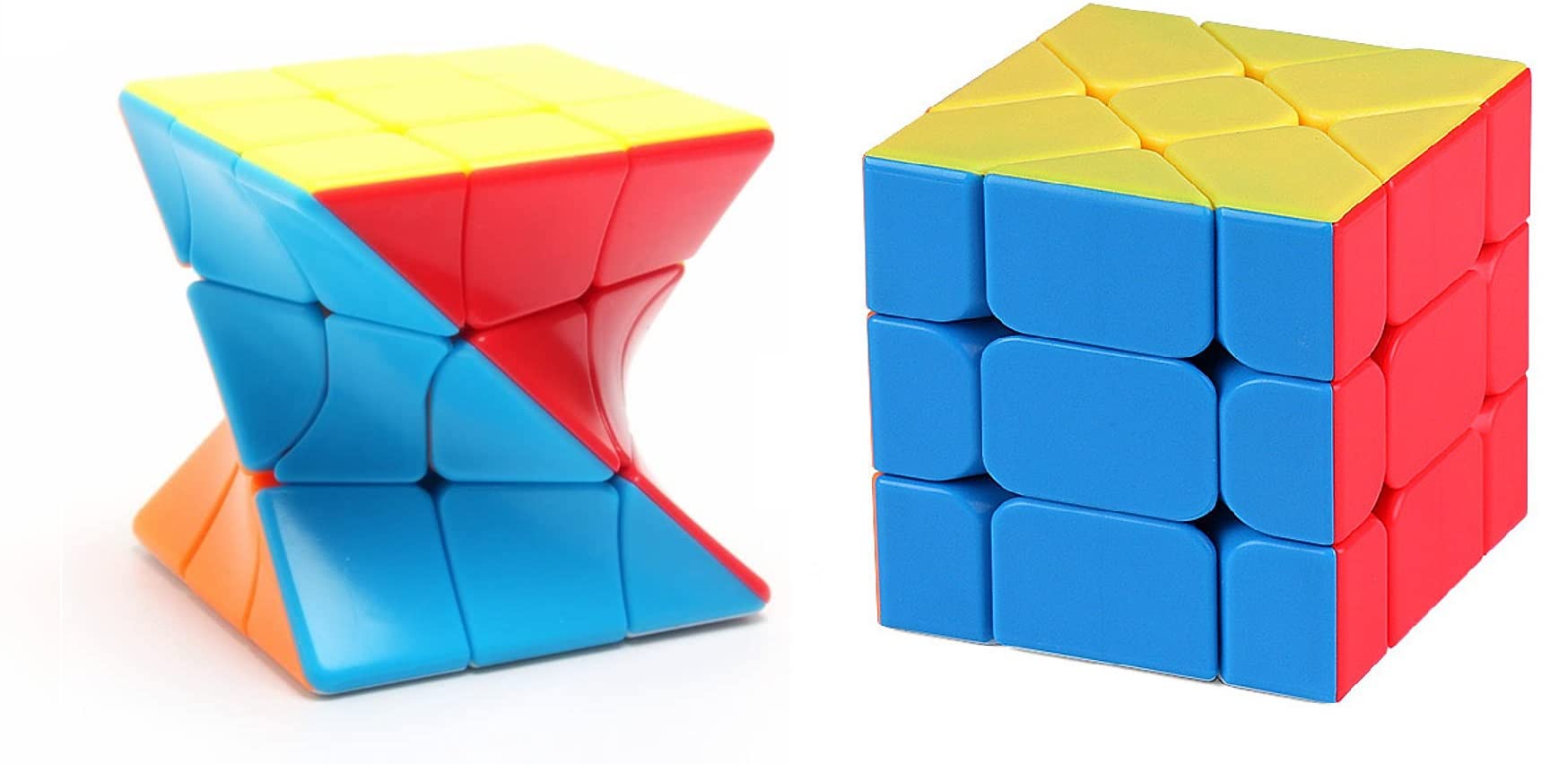 Authfort Speed Cube Bundle of Twist & FIisher Speed Stickerless Shape Mod Magic Puzzle Cube Game Toy Pack of 2 (2 Pieces) (B09L6Z6ZJT) Amazon Price History, Amazon Price Tracker