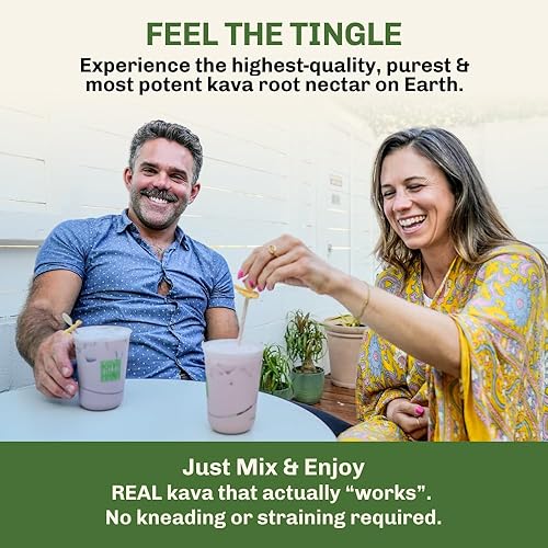 Miniatura 7 de Kavahana Relax Edition - Polvo de néctar de kava noble de grado ceremonial, calma profunda para relajación nocturna y apoyo natural al estrés, jugo