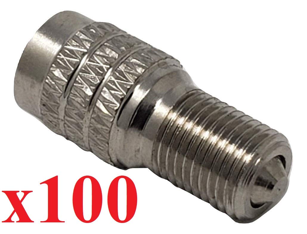 Buy Muzzys (Pack of 100) Double Seal Flow Through Valve Stem Tire Caps