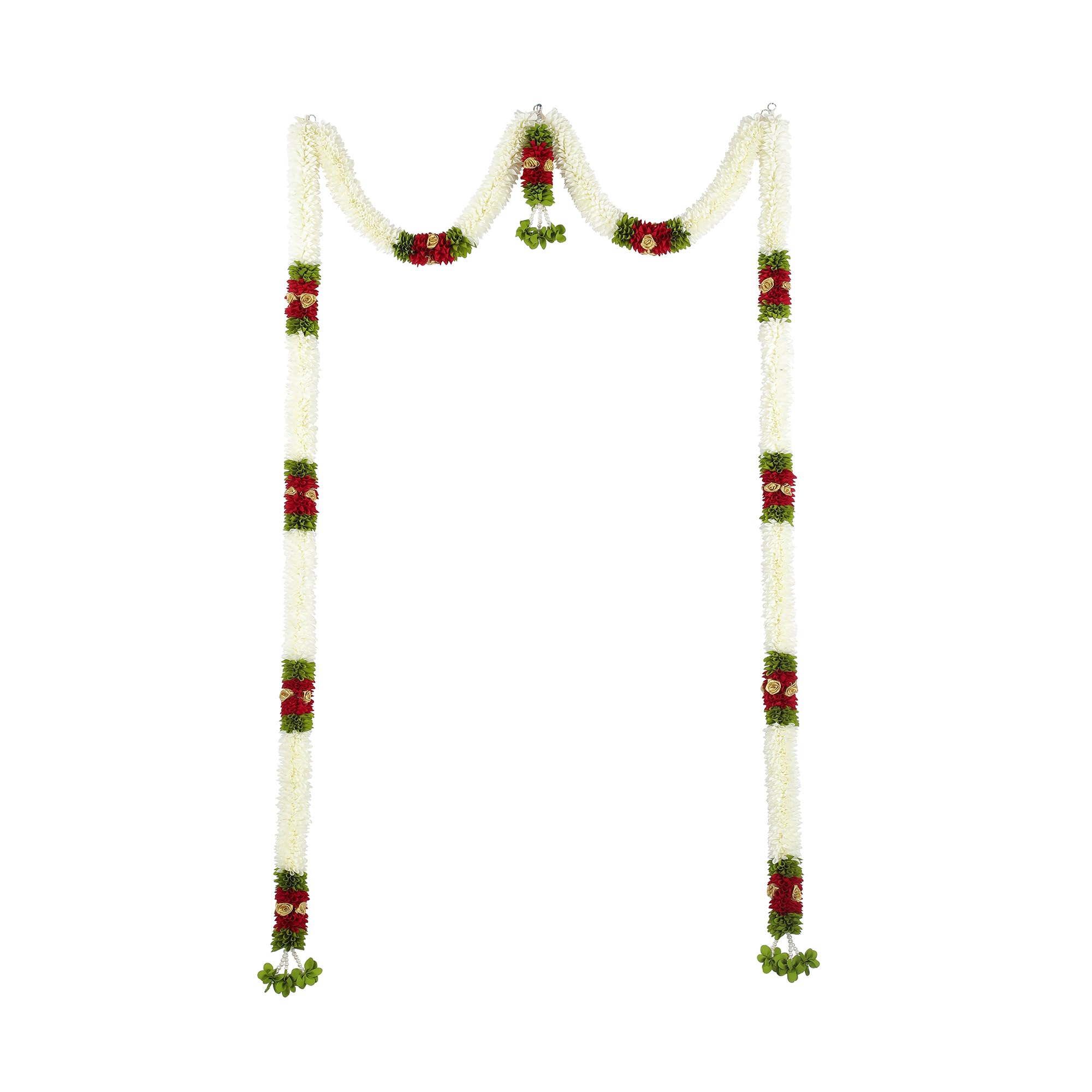 Daedal crafters Mini Thoma Artificial Doorway Toran for Main Door Entrance, Reusable Thoran for Mandir & Living Room Décor, Bandarwal for Festival Decoration, Flower Hanging for HomeDécor (42x60 inch)