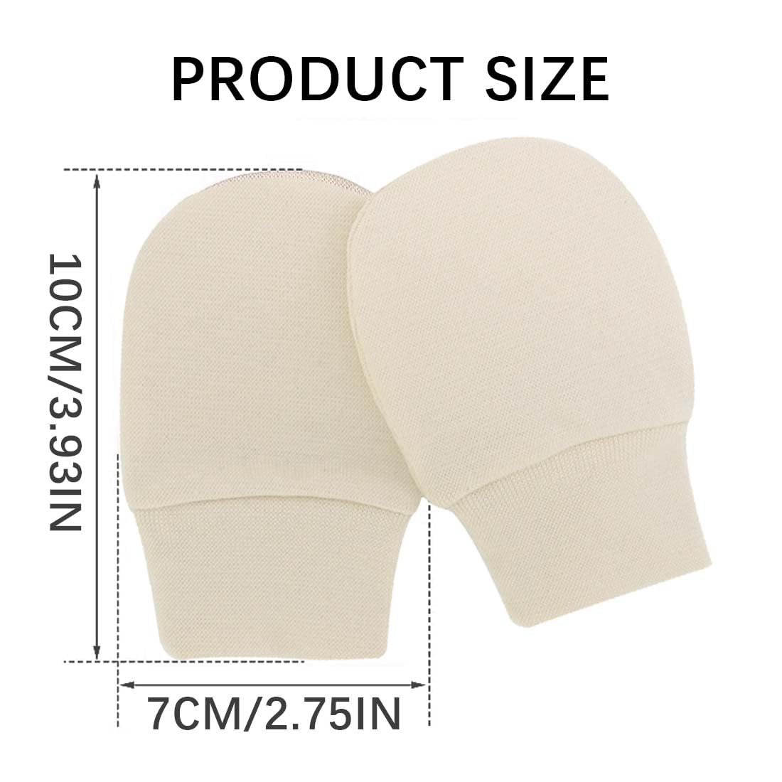 Guantini Anti-Graffio Per Neonati - 4 Paia In Cotone Morbido 0-6 Mesi - Foto 10