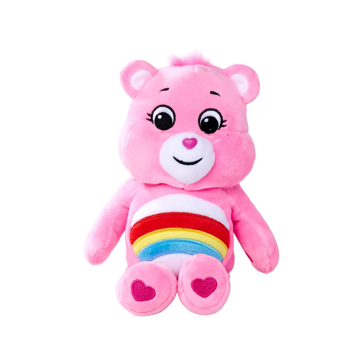 Simba - Glücksbärchi Hurrabärchi Kuscheltier 23cm – Kuschelweiches Plüschtier in rosa – Für Kinder und Erwachsene – Niedliches Geschenk – Original Sammlerstück – Stofftier für Mädchen und Jungen