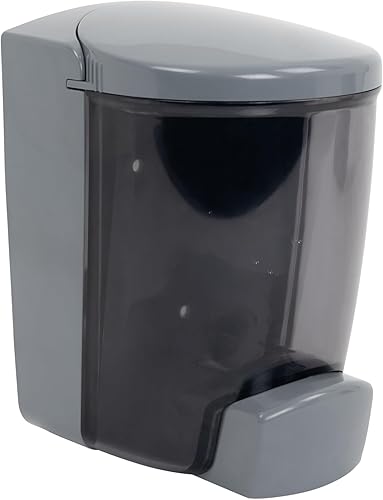 PolyJohn PSD1-1001 Dispensador de jabón líquido para manos y desinfectante montado en la pared, fabricado en EE. UU., A prueba de fugas, fácil de