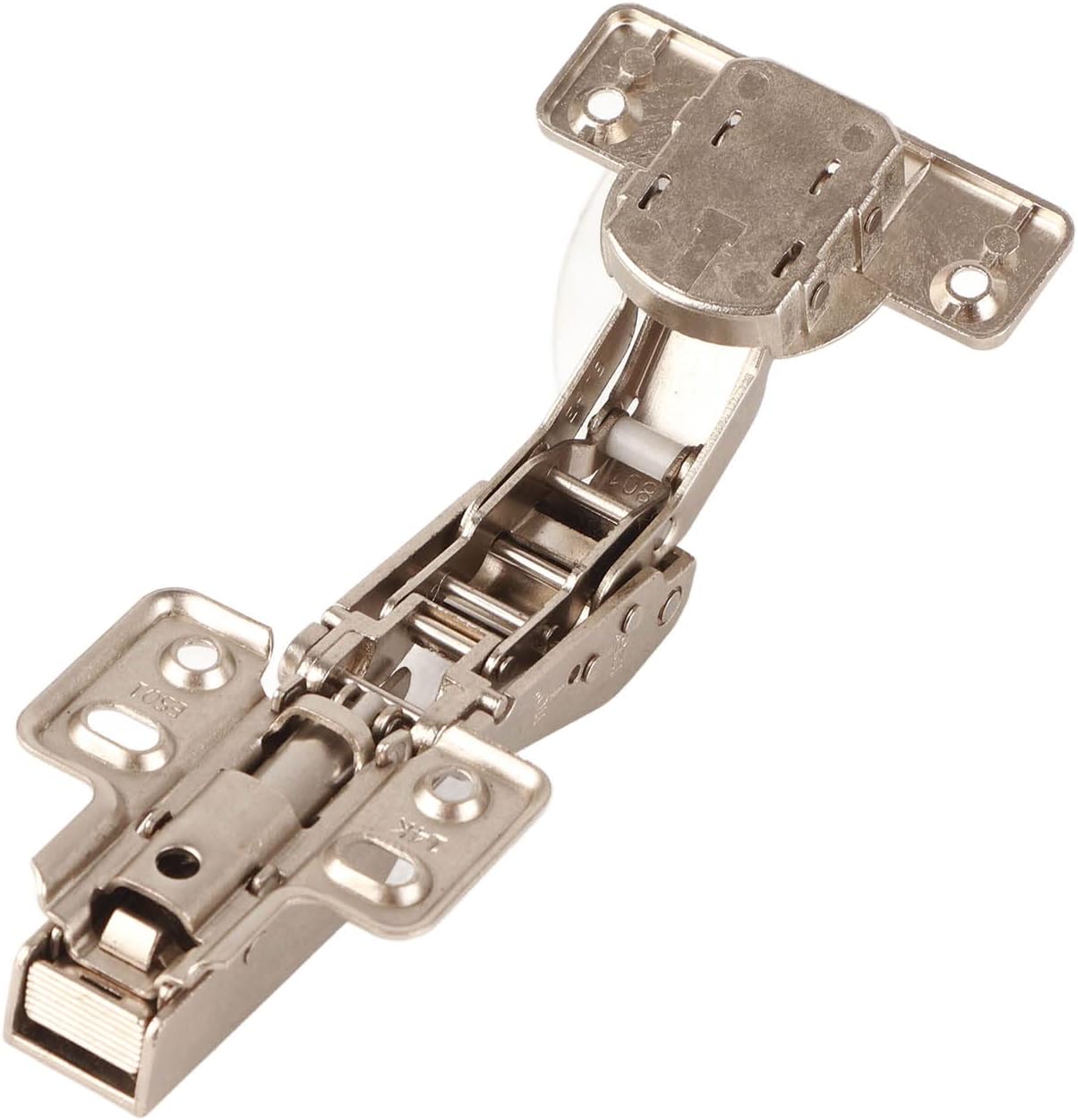 45 Degree Beveled Cabinet Hinges, Soft Close Kitchen Cabinet Door Hinges, 125 Degree Angle Zinc Alloy Hinge with Finish for Kitchen Bathroom Cabinets (35 Cups (with Cushioning))