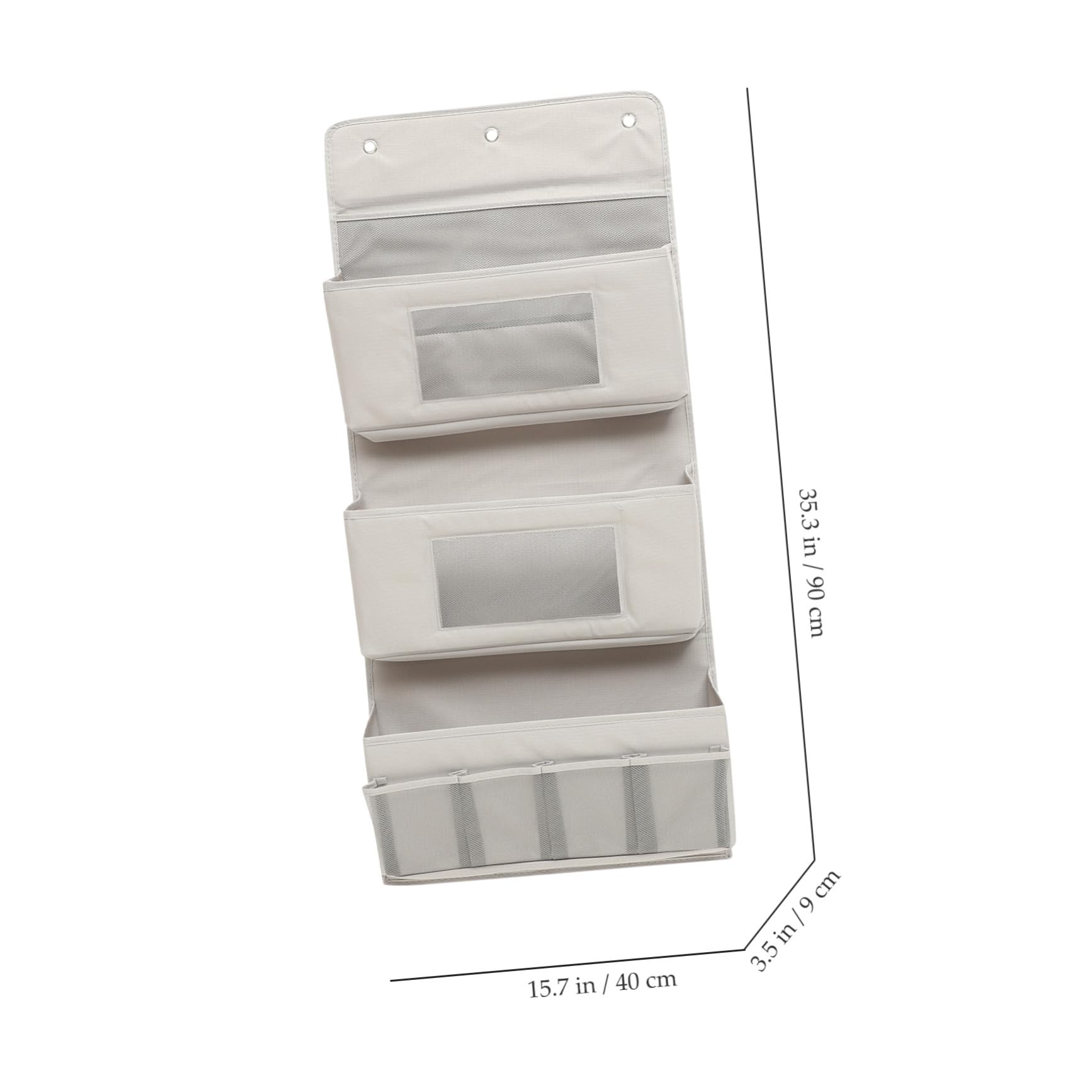 Outanaya Multi Layer Hängeorganizer aus Grauem Stoff Faltbarer Tür rückseiten Aufbewahrungsbeutel mit Haken Vielseitiger Kleiderschrank Organizer für Handy Schmuck Socken Fernbedienung