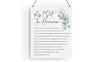 As I Sit in Heaven, Those I Love Are Here with Me Inspirational Wall Art