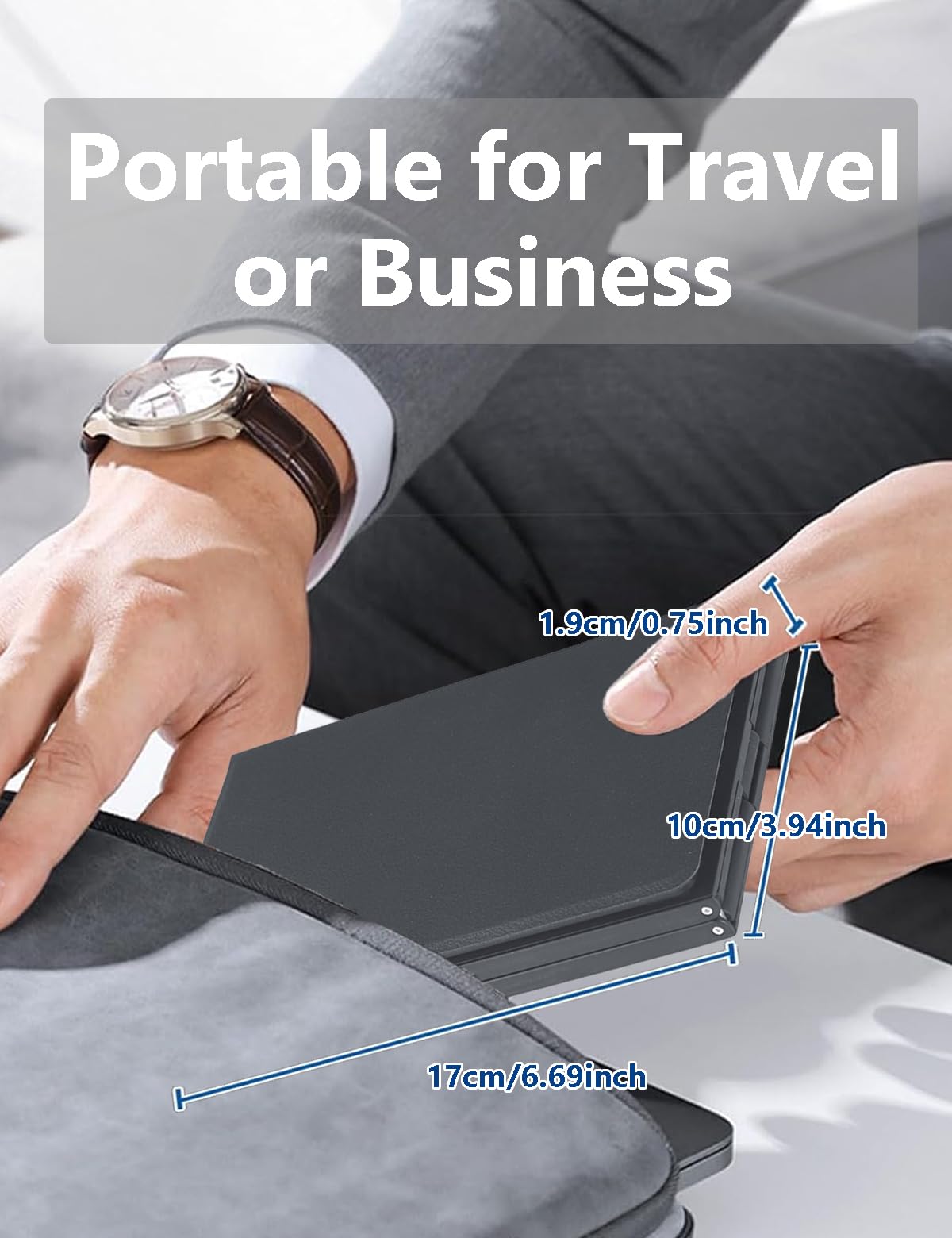 zenrich Tastiera Bluetooth pieghevole con touchpad/tastierino numerico/supporto, tastiera wireless pieghevole portatile da viaggio per Android iOS Windows Tablet Smartphone (sincronizzazione fino a 3