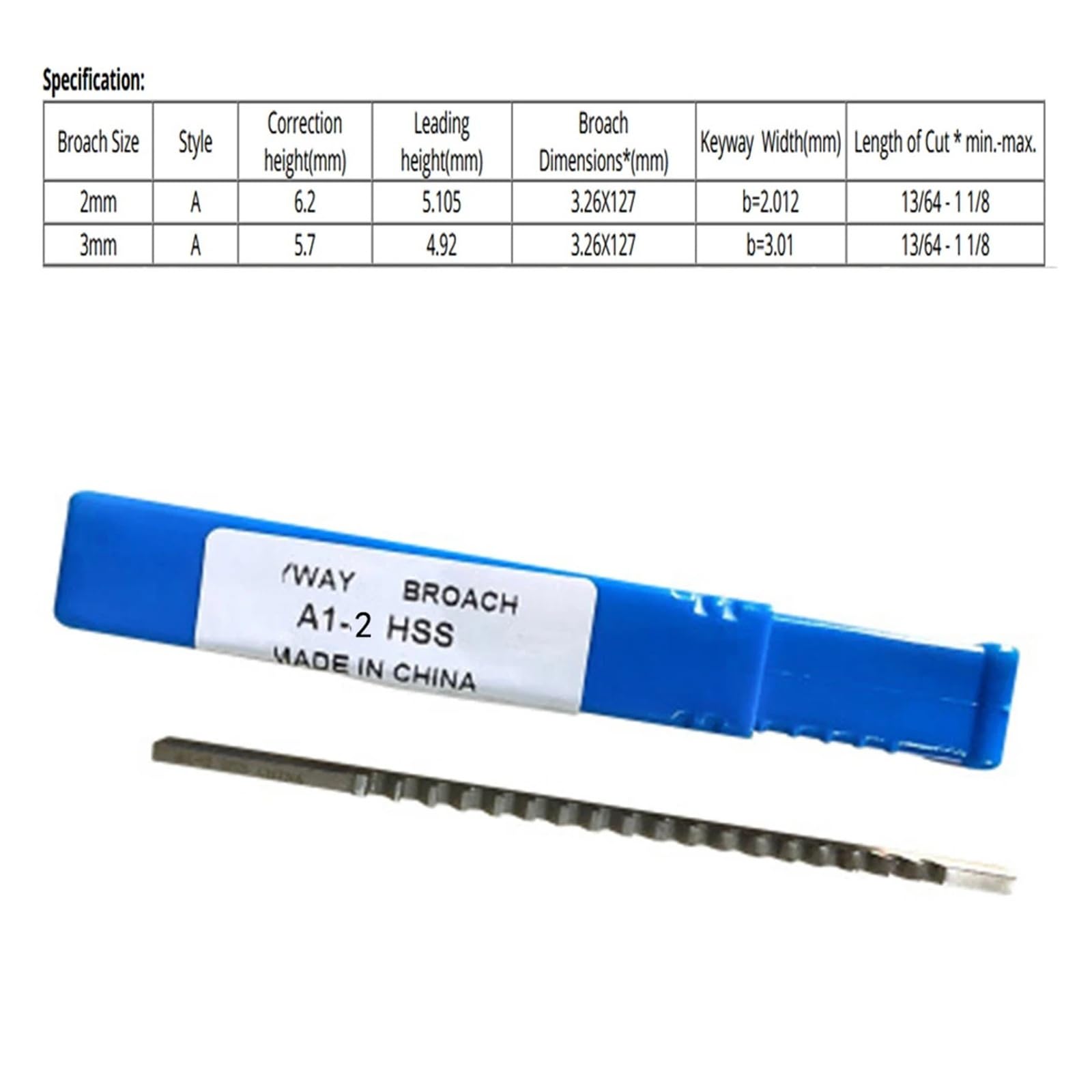 HSS-Passfedernut-Räumnadel-Set metrische Größen 2 mm 3 mm A-Räumnadeln 6/8/10 Bundbuchsen CNC-Schneidwerkzeuge