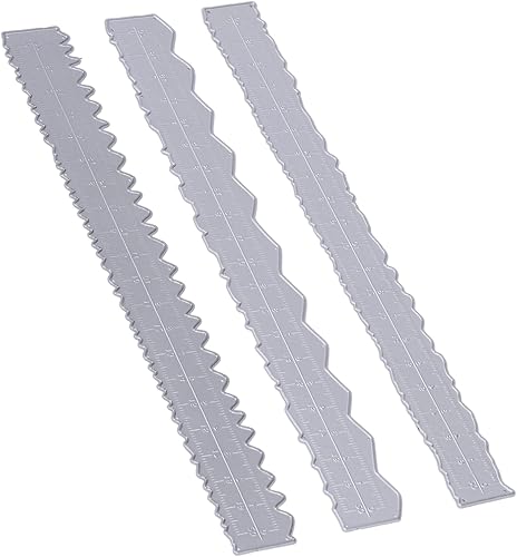 Miniatura 9 de TOPINCN 3 unids Deckle Edge Ruler Paper Tearing Ruler Craft Ruler Paper Ripper Tool Deckled Edge Cortador de papel Herramienta ligera para hacer