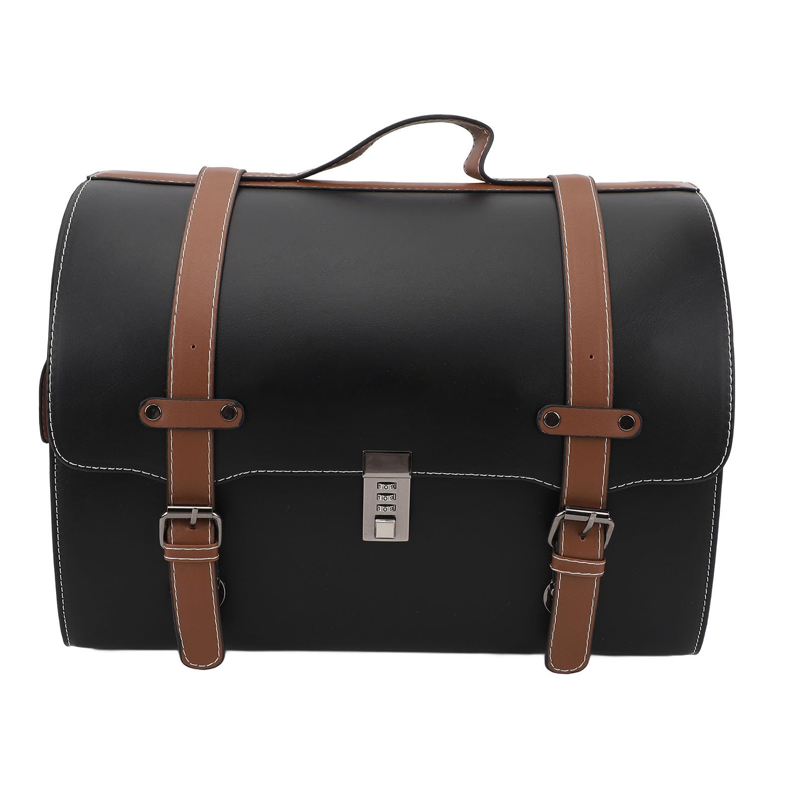 Sacoche Arrière de L, Sac de Rangement Universel et Résistant à l'eau pour Casque, avec Serrure à Combinaison, pour Scooters et Véhicules électriques (Noir avec Un Groupe)