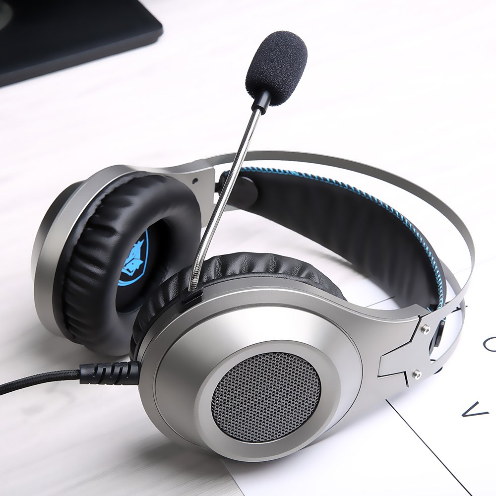 NUBWO N2 - Auriculares para juegos para Xbox One PS4 PlayStation 4, auriculares para computadora, PC, micrófono estéreo para jugador, para Skype, Xbox One S, Xbox, 1 Nintendo Switch Games