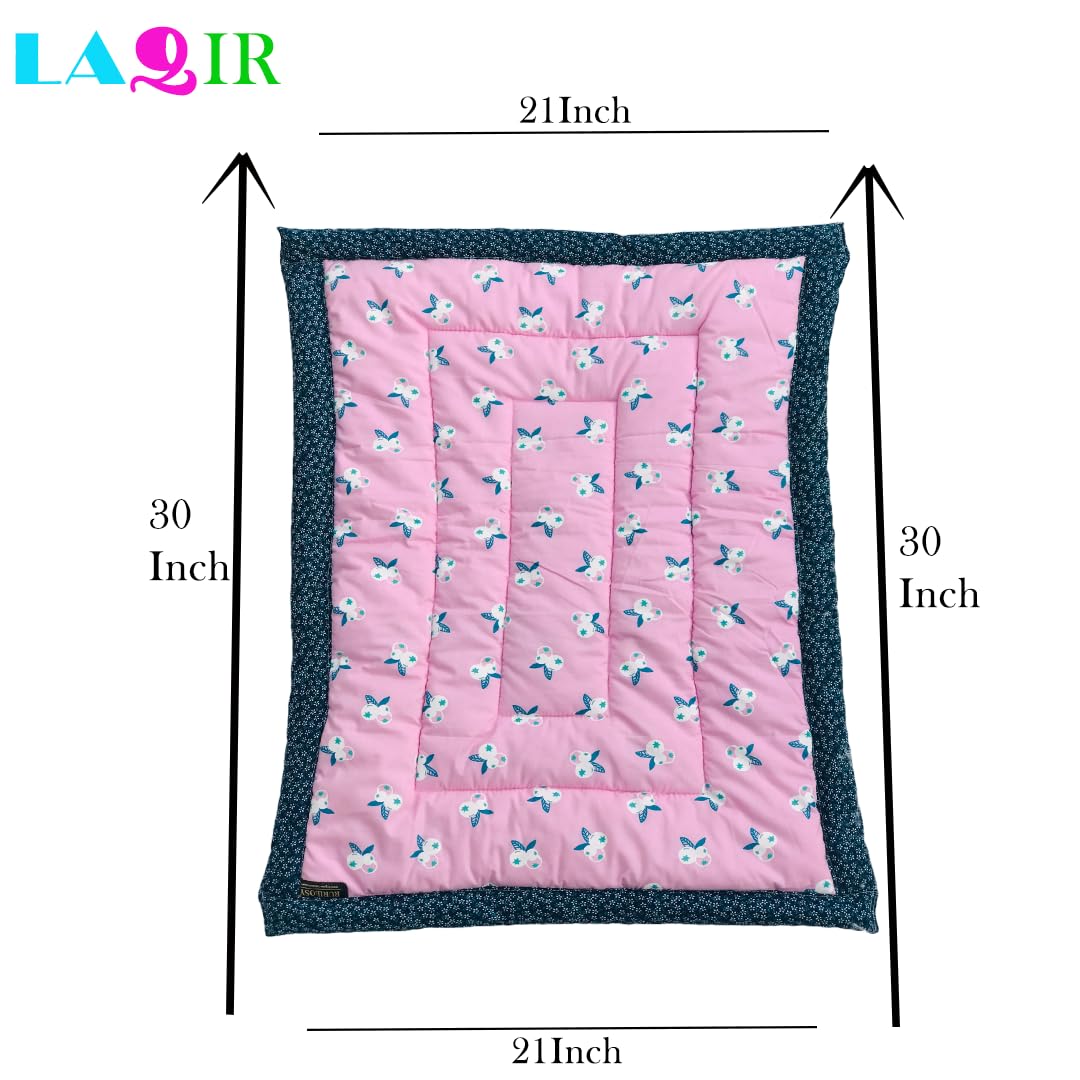 RURIBOSY |Bedding Mattress for Cotton, Baby Sleeping Bed Set Godari Baby Cradle |Sleeping Mat |Multi Purpose Cushioned Bed |Baby Bed for 0 to 2 Years. 4