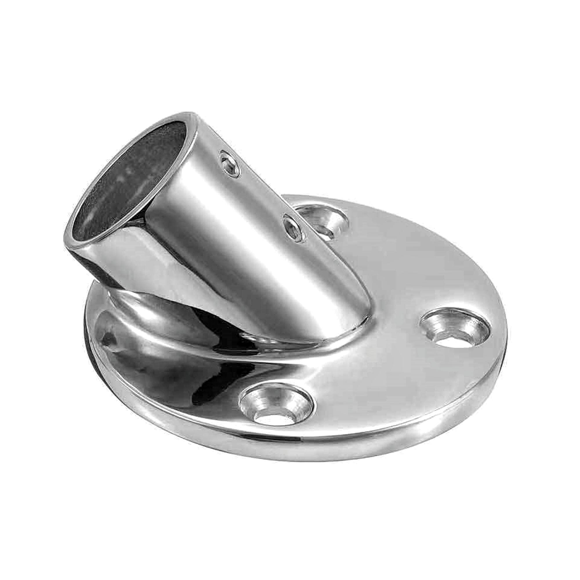 Heavy Dudy Marine Boat Round Base，316 Stainless Steel Yacht Hand Rail Fitting Rail Tube Stanchion Base Column Accessories
