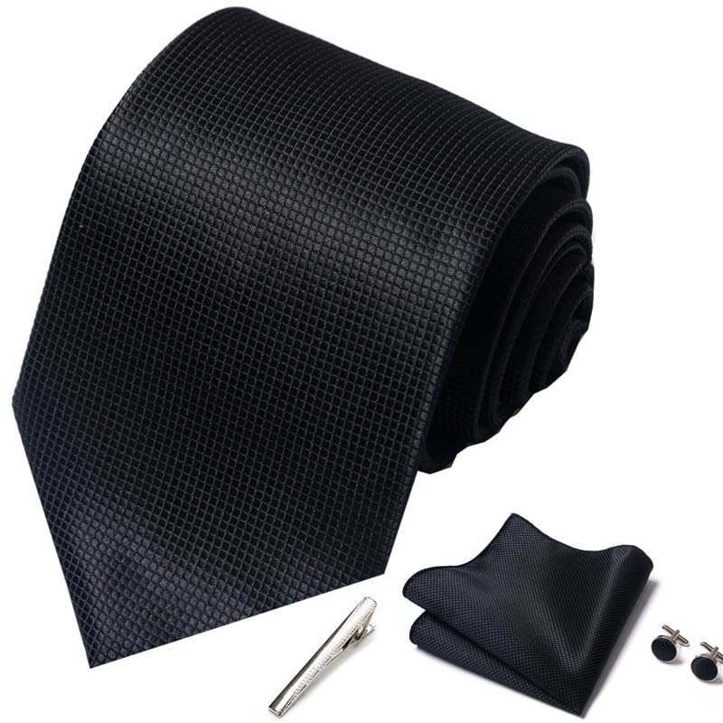 Set de corbatas y gemelos con caja regalo para hombre miniatura 3