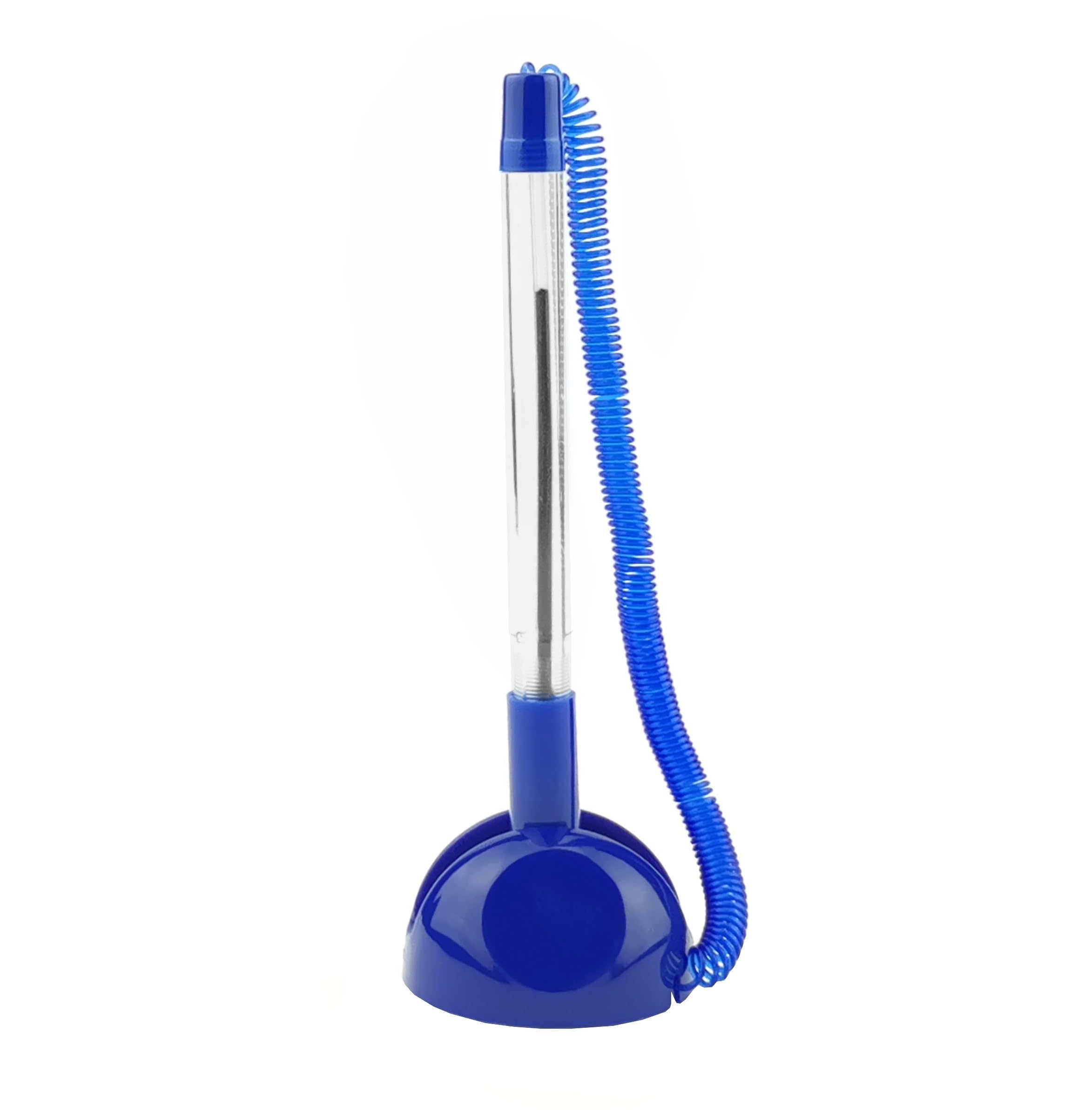 Stylo Sur Socle Avec Chaînette - D.RECT | Stylo à Bille Bleu, Design Moderne Pour Bureau Ou Réception
