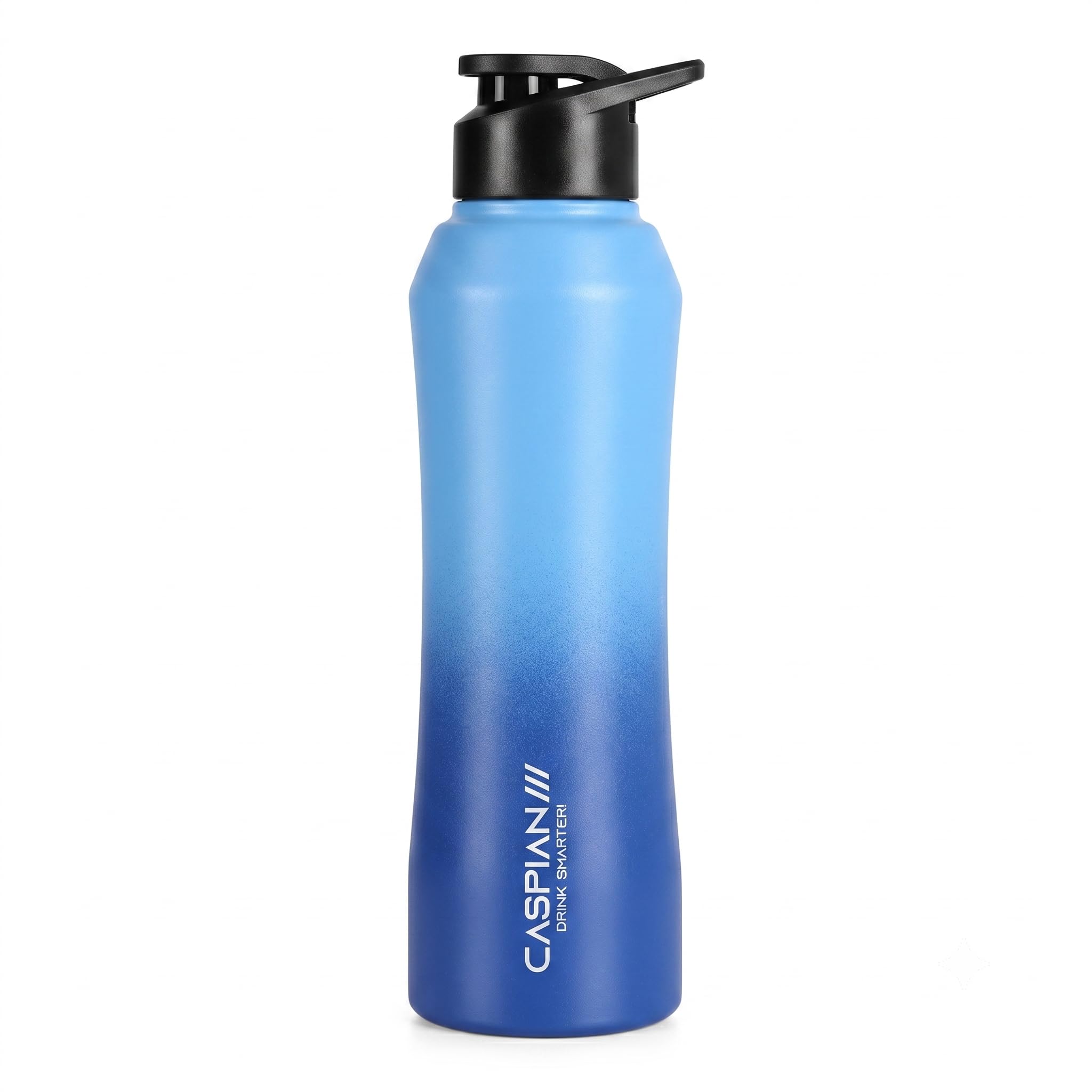 Caspian Trek Customised Stainless Steel Water Bottle 1L, M Blue with Logo Print - Personalised Water Bottle with Your Name Print for Kids Boys Girls School Office Gym- Perfect for Corporate Gifting