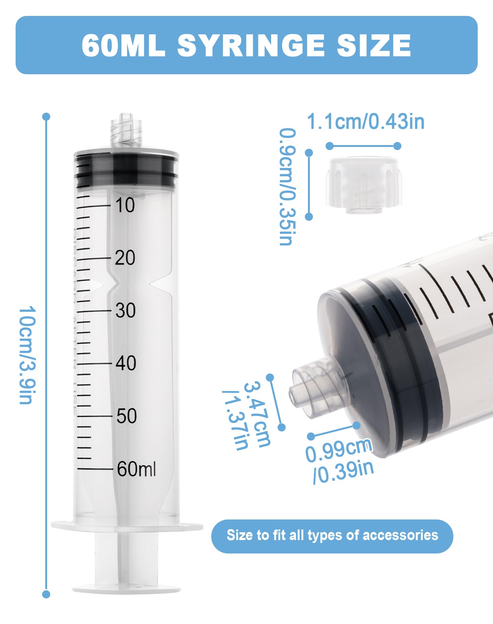 60mL Syringes without Needle, Sterile, Individually Wrapped — Amazon image 4