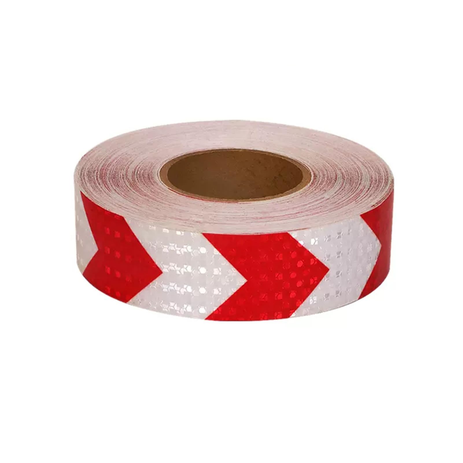 Ruban réfléchissant de flèches rouge et blanc 5cm x 50m pour remorque et camion