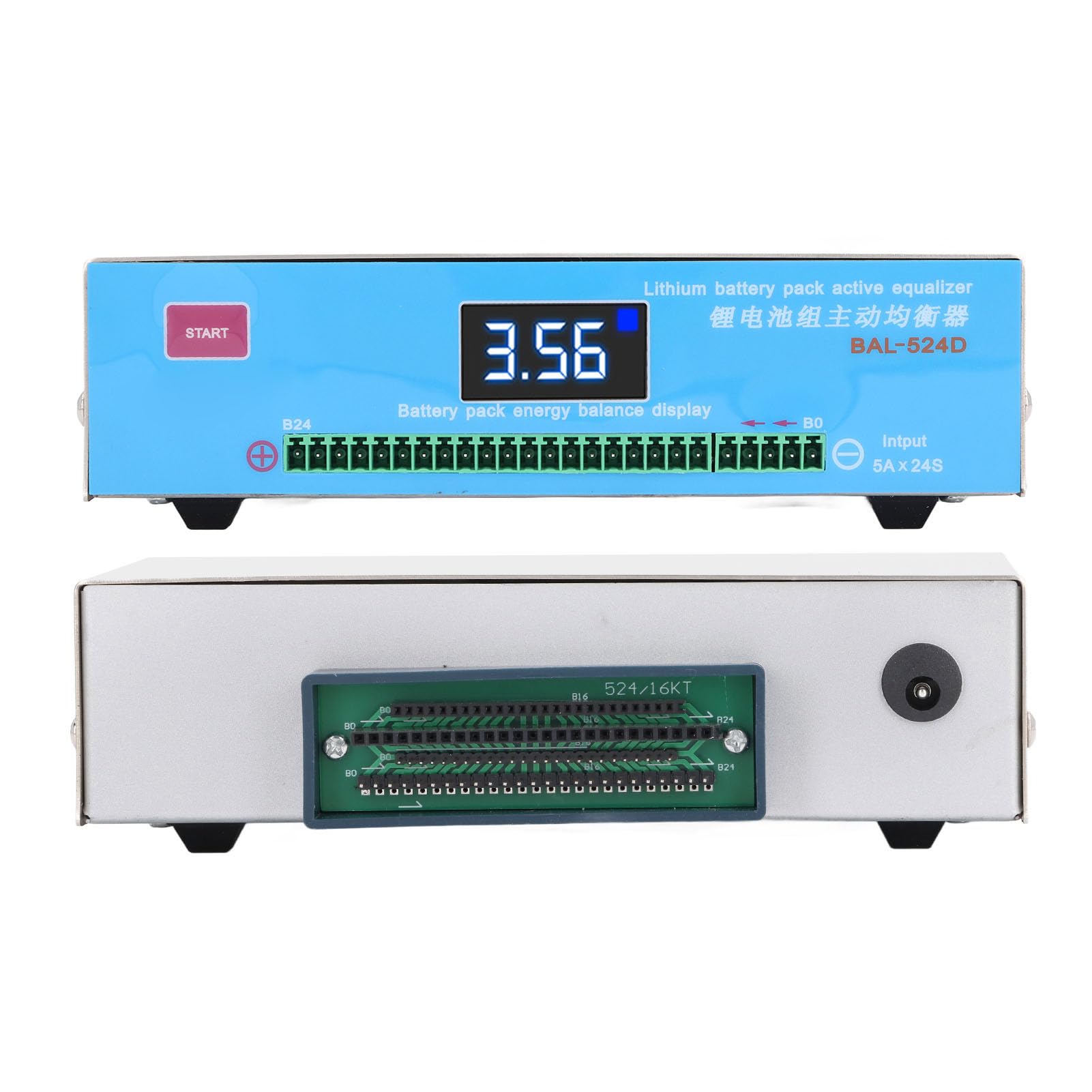 SEAFRONT Equalizzatore Batteria Al Litio, Bilanciatore Equalizzatore Attivo da 5 A per Pacchi e Ternari da 4 A 24 S, Avvio da 15 MV, Autoalimentato o 5 V 2 A, per la Manutenzione del Pacco Batteria
