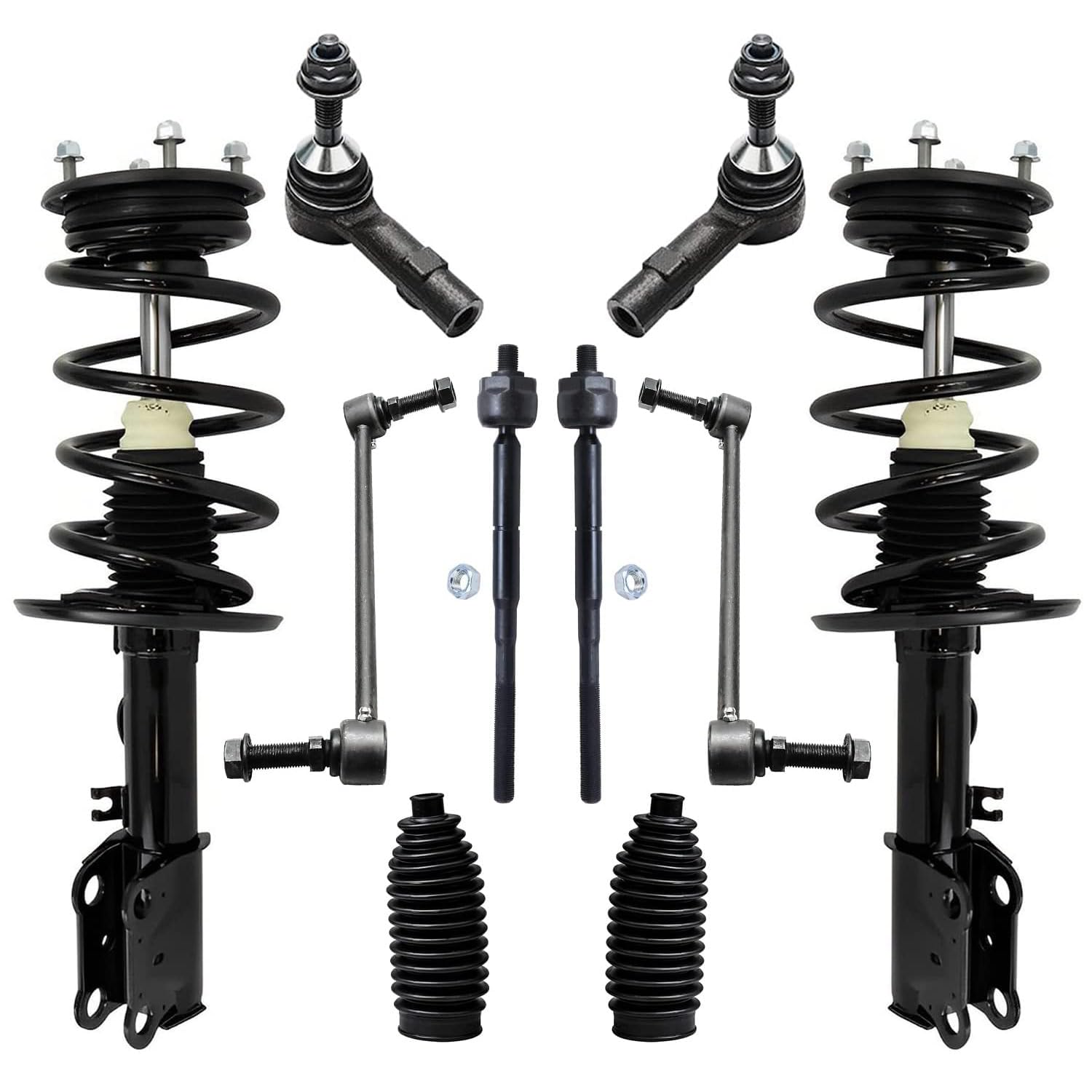 Detroit Axle - 3.5L 10pc Front Struts Kit for 2013-2016 Ford Taurus