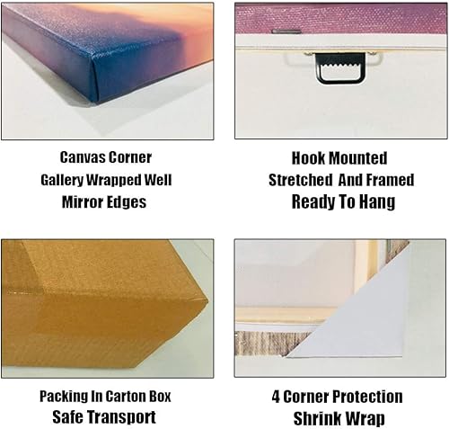 Miniatura 6 de Zlove Decoración de baño amarilla, decoración de pared amarilla y gris, lienzo moderno, cuadros de flores para baño y dormitorio, 12 x 12 pulgadas