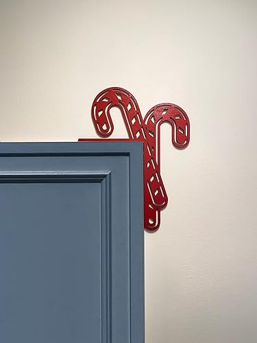 Letrero de esquina de puerta de Navidad, decoración de esquina de puerta de Navidad, decoración de árbol de Navidad, decoración de Navidad (bastón