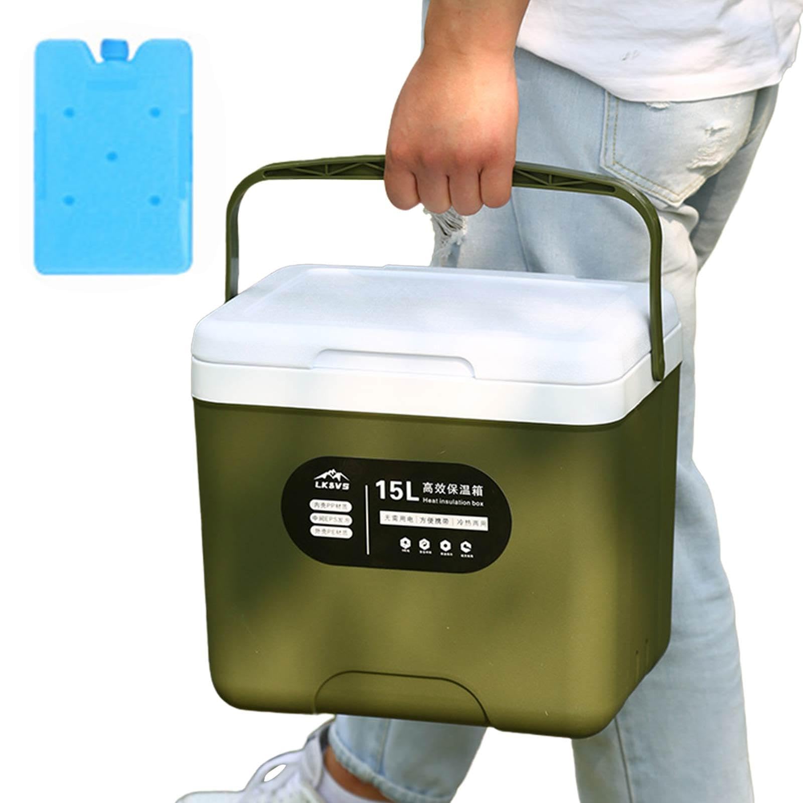Contenitore refrigerante per il ghiaccio, capacità di 40 l, contenitore refrigerante per bevande multistrato, impermeabile, a lungo termine, secchio multifunzionale per gli appassionati di attività | refrigerante per bevande multistrato, impermeabile, a l
